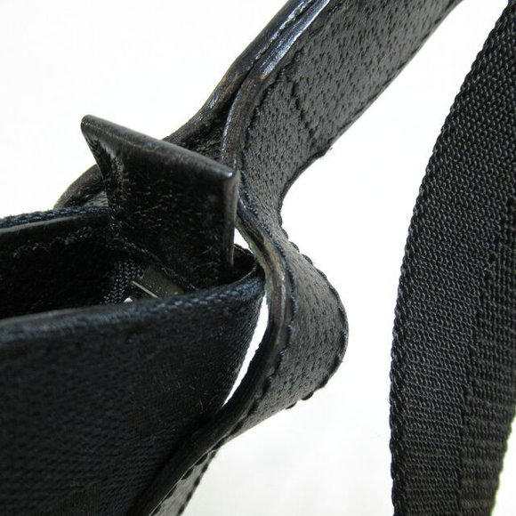 Gucci Shoulder Bag Canvas Black - Picture 9 of 10